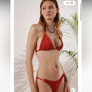 SET NWT Urban Outfitters seamless swim top & bikini bottom2 piece